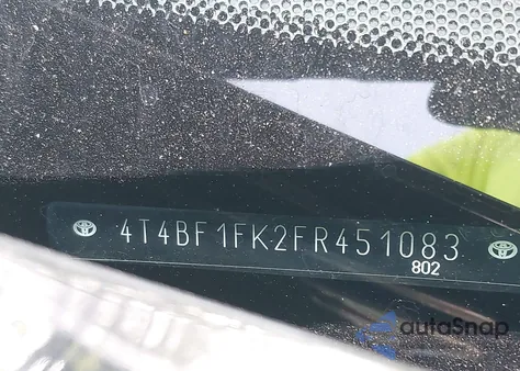 2015 Toyota Camry Le из США, поврежденный, VIN 4T4BF1FK2FR451083